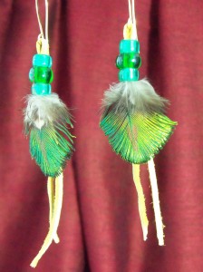 Peacock Dangle Earrings