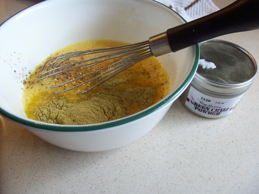 Whipping in the chile powder