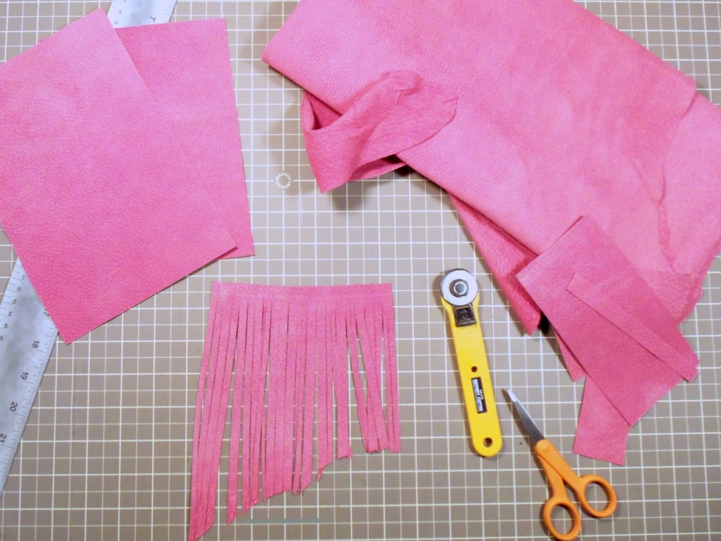 Cutting purse pieces