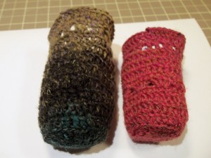 Noro Taiyo Sock and Melody yarn pouches