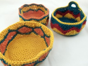 More Crochet Baskets