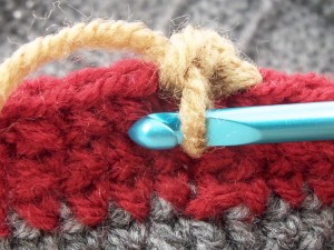 Spike stitch, start