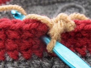 Spike stitch, insert hook