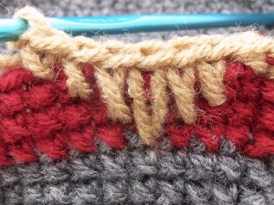 Set of spike stitches