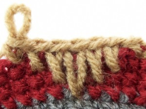 Set of spike stitches