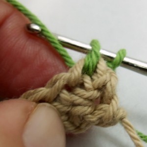 Standing single crochet