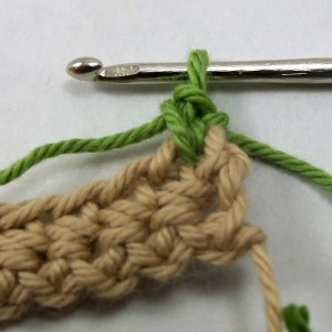 Standing single crochet