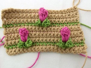Finished field of rosebuds