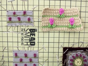 Finished field of rosebuds