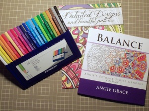 Coloring books and supplies